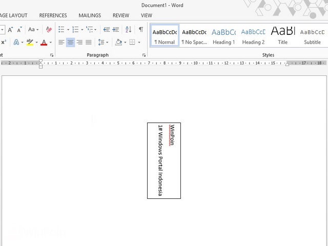 Cara Mengubah Arah Text di Word 2013 WinPoin Cara Mengubah Arah Text di Word 2013 WinPoin
