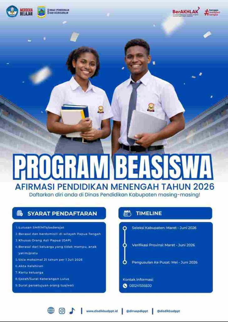 3 Fakta Mengejutkan Beasiswa Papua Tengah yang Wajib Tahu Atlet Muda Sebelum 2026