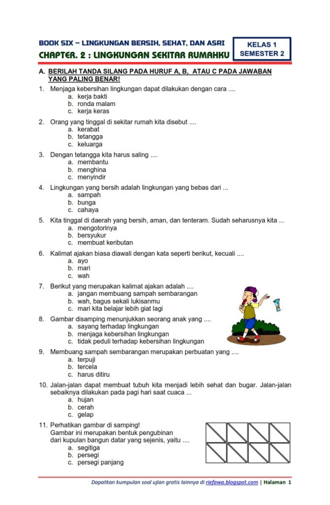 5 Soal Tema 6 Kelas 1 Semester 2 yang Sering Muncul di Ujian, Wajib Tahu