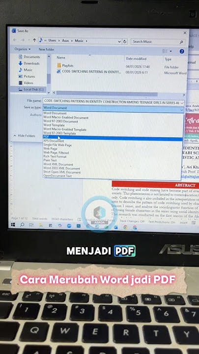 Cara Merubah Word ke PDF agar tidak berantakan pdftoword editpdf