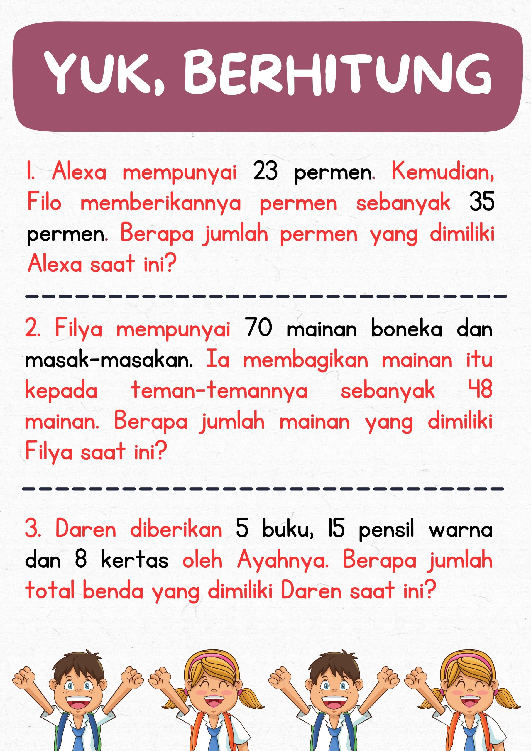 Contoh Soal Matematika Kelas 2 Tema 6 yang Sering Muncul di Ulangan Harian, Wajib Tahu Sebelum Terlambat