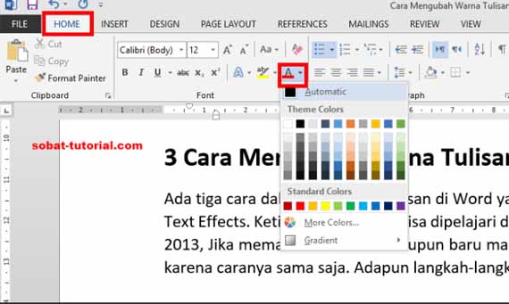 Rahasia Cara Mengubah Warna pada Words di Dokumen, Ternyata Mudah Dari yang Kamu Kira