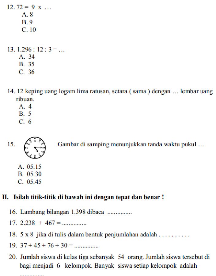 Rahasia Cepat Jawab soal matematika kelas 6 semester 1 dan kunci jawaban 2021 Terbaru Rahasia Cepat Jawab soal matematika kelas 6 semester 1 dan kunci jawaban 2021 Terbaru