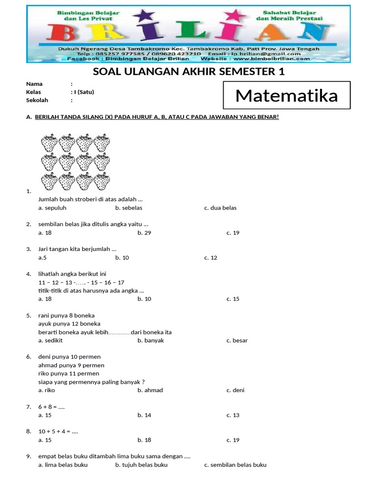 Rahasia Sukses Ujian dengan Kumpulan Soal Soal SD Al Azhar Kelas 3 SD Semester 2 Terbaru