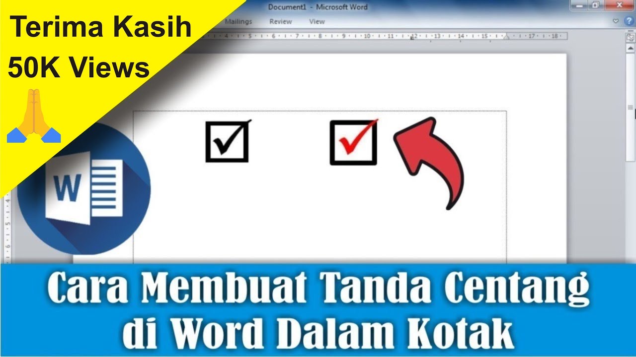 Ternyata Begini Cara Mencentang di Word yang Benar Agar Hasil Formulir Terlihat Rapi