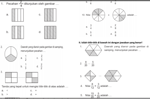 Ternyata Ini 5 Contoh Soal Matematika Kelas 3 SD Semester 2 Pecahan yang Sering Bikin Siswa Keliru Ternyata Ini 5 Contoh Soal Matematika Kelas 3 SD Semester 2 Pecahan yang Sering Bikin Siswa Keliru