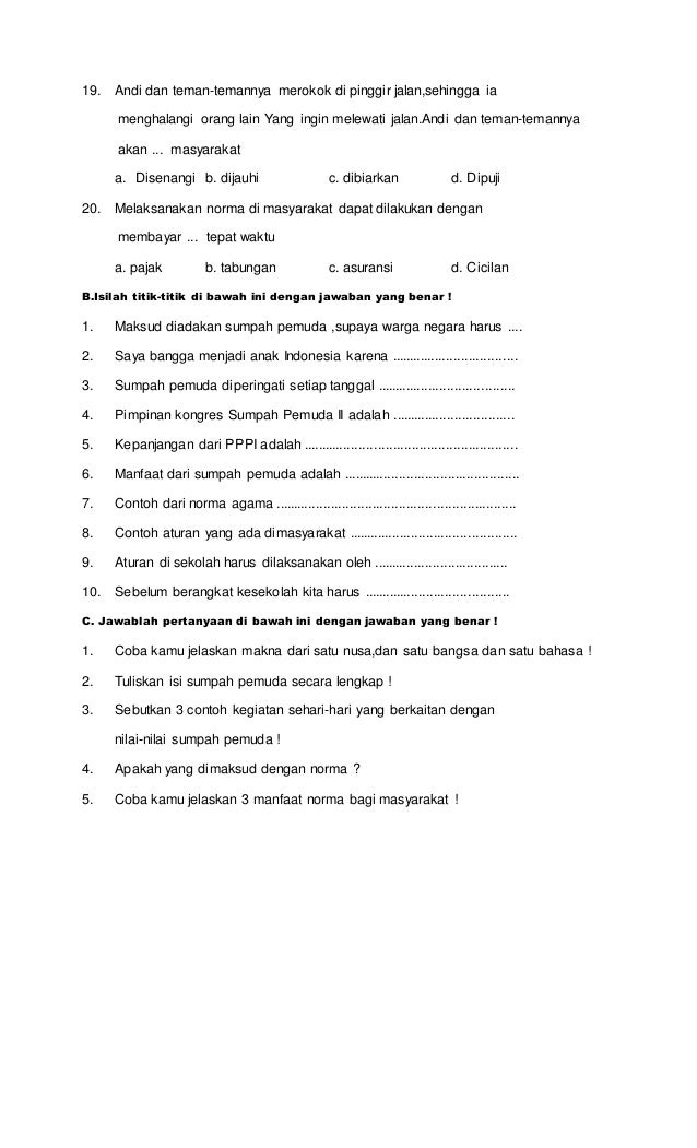 Ternyata Ini 5 Contoh Soal PKN Kelas 3 Semester 1 2026
