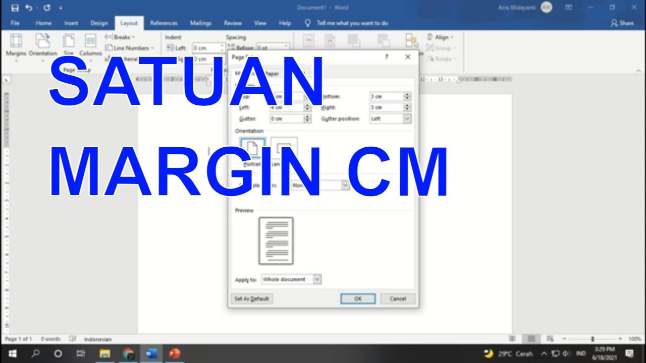 Ternyata Ini Cara Mengubah Aturan Margin Microsoft Word dari Inchi ke Cm dengan Cepat