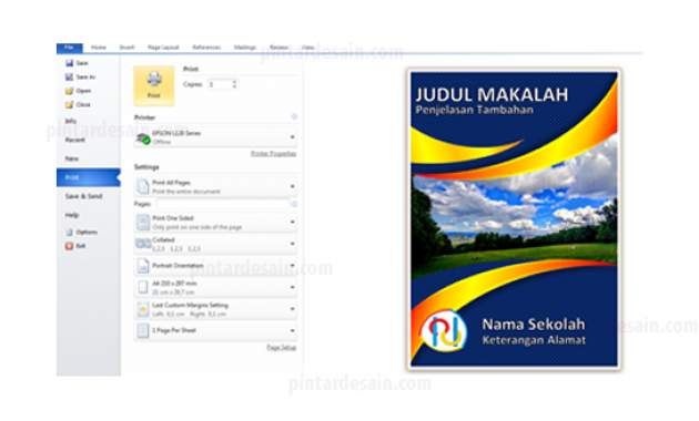 Ternyata Ini Cara Print Cover CD dengan Word 2016 yang Sangat Mudah dan Rapi Hasilnya