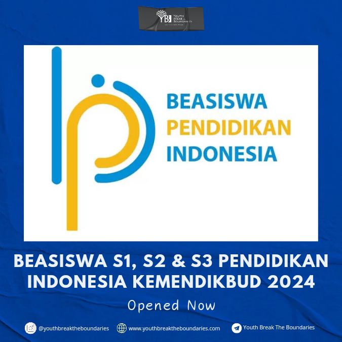 BEASISWA S1 S2 S3 PENDIDIKAN INDONESIA KEMENDIKBUD 2024 - Youth