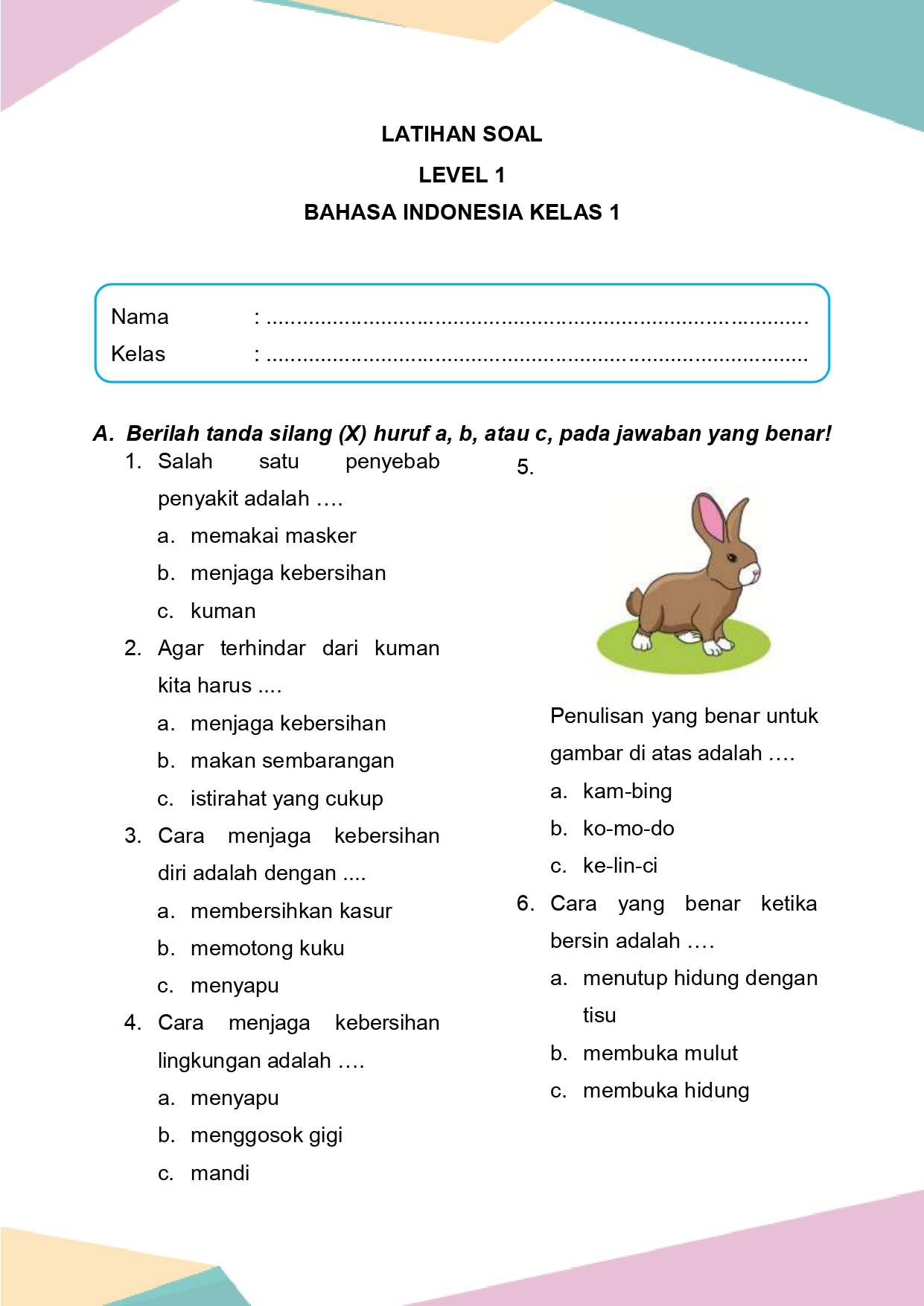 Wajib Tahu Rahasia Menjawab Soal Bahasa Indonesia Semester 2 Kelas 1 Agar Nilai Sempurna Wajib Tahu Rahasia Menjawab Soal Bahasa Indonesia Semester 2 Kelas 1 Agar Nilai Sempurna