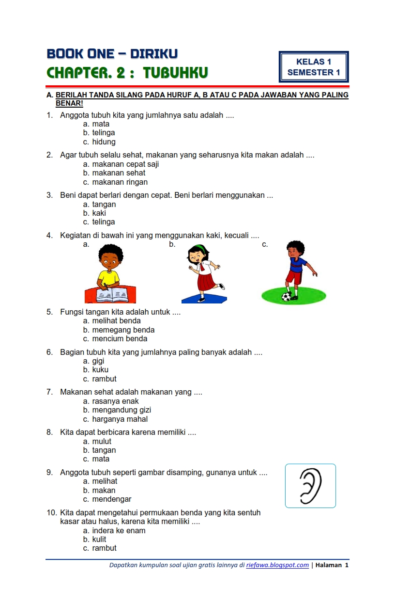 Menggali Potensi Diri Contoh Soal Tematik Tema 1 Kelas 1 untuk Menggali Potensi Diri Contoh Soal Tematik Tema 1 Kelas 1 untuk
