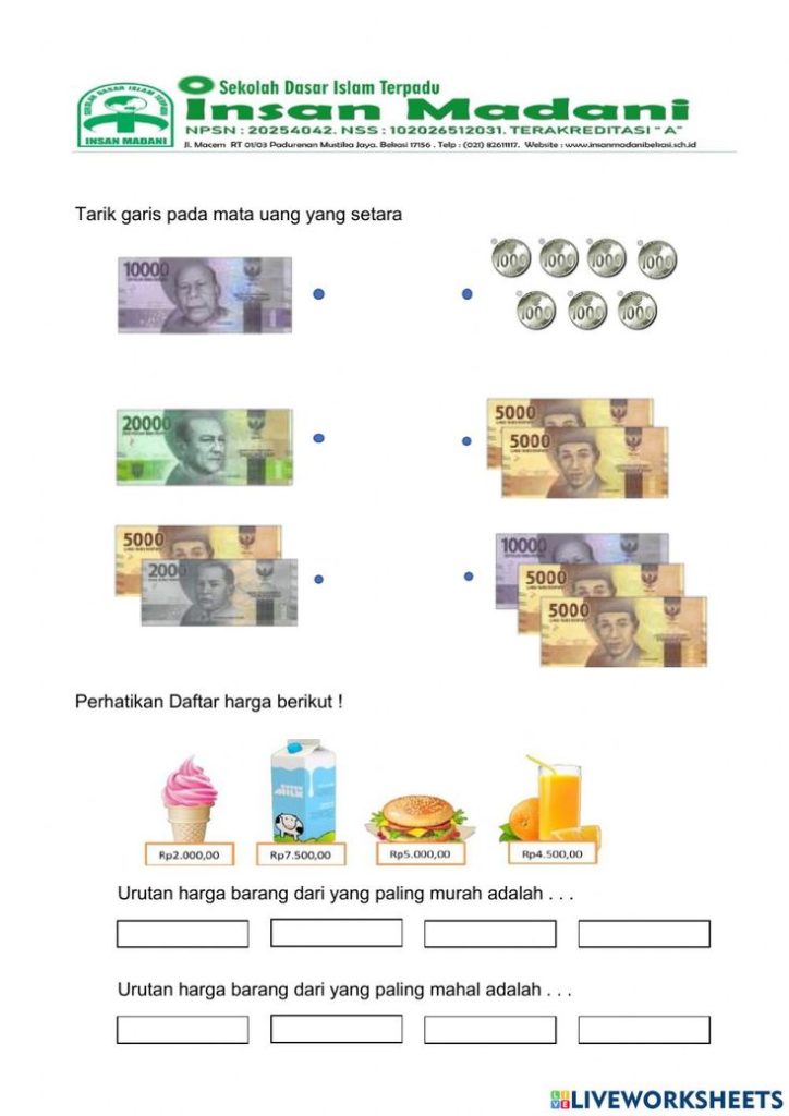 7 Contoh Soal Matematika Kelas 2 SD Tentang Uang yang Ternyata Sering Bikin Salah Jawab 7 Contoh Soal Matematika Kelas 2 SD Tentang Uang yang Ternyata Sering Bikin Salah Jawab