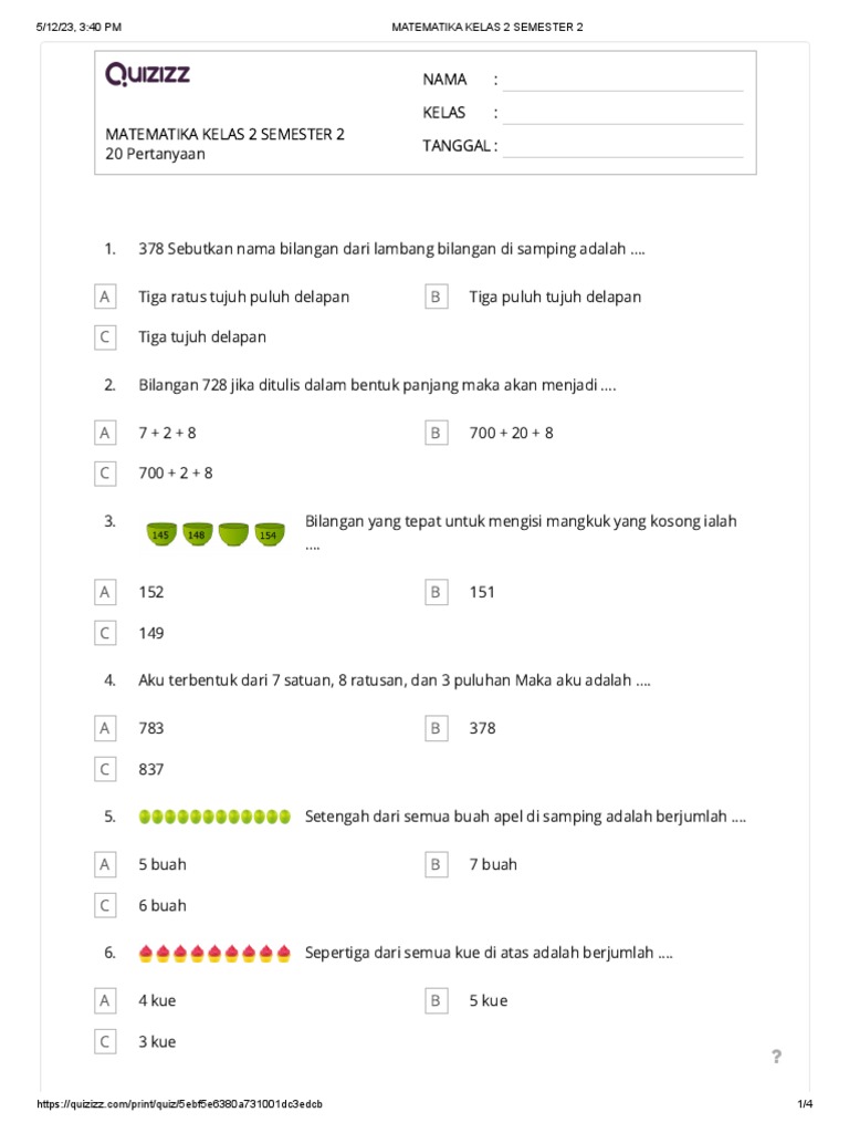 Akhirnya Terungkap 7 Rahasia Bank Soal UKK Tematik Kelas 2 Semester 2 yang Sering Bikin Nilai Anak Anjlok